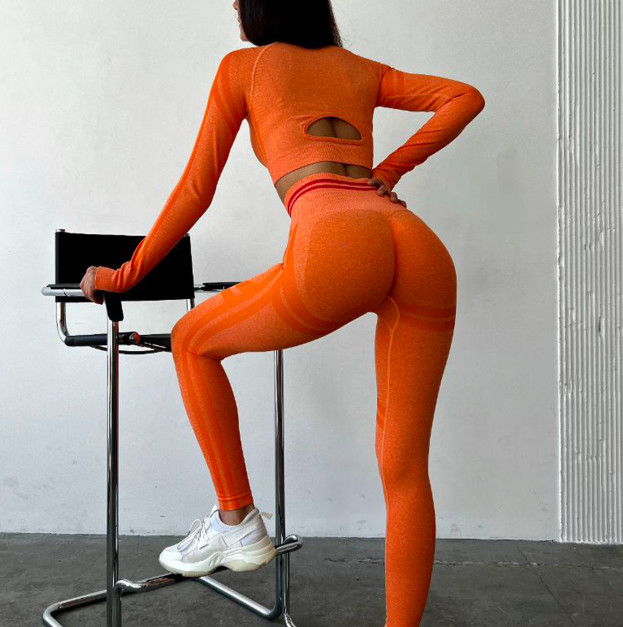 Легінси Помаранчеві з Push-Up Ефектом
