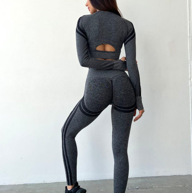 Легінси Темно Сірі з Push-Up Ефектом