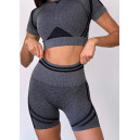 Спортивні Шорти Темно Сірі з Push-Up Ефектом