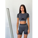 Спортивні Шорти Темно Сірі з Push-Up Ефектом