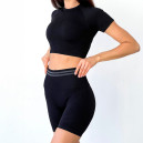 Спортивні Шорти Чорні з Push-Up Ефектом