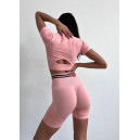 Кроп Топ Спортивний Рожевий
