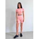 Кроп Топ Спортивний Рожевий