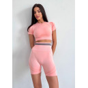 Спортивні Шорти Рожеві з Push-Up Ефектом