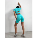 Спортивні Шорти Бірюзові з Push-Up Ефектом