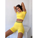 Кроп Топ Спортивний Жовтий