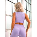 Топ Спортивний Лавандовий в Рубчик