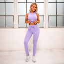 Легінси Лавандові в Рубчик з Push-Up Ефектом