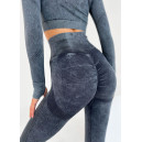 Комплект Легінси з Push-Up Ефектом + Рашгард Темно Сірий