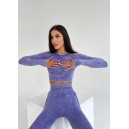 Комплект Легінси з Push-Up Ефектом + Рашгард Фіолетовий