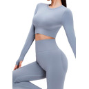 Комплект Легінси з Push-Up Ефектом + Рашгард Сірий