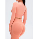 Комплект Легінси з Push-Up Ефектом + Рашгард Персиковий
