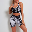 Спортивні Шорти Чорно Білі з Push-Up Ефектом