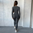 Легінси Сірі з Push-Up Ефектом