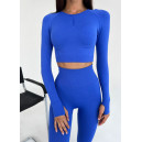 Комплект Легінси з Push-Up Ефектом + Рашгард Синій