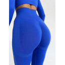 Комплект Легінси з Push-Up Ефектом + Рашгард Синій