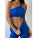 Топ Спортивний Синій в Рубчик