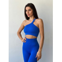 Топ Спортивний Синій в Рубчик