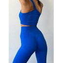 Легінси Сині в Рубчик з Push-Up Ефектом