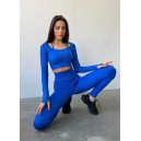 Легінси Сині в Рубчик з Push-Up Ефектом