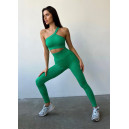 Легінси Зелені в Рубчик з Push-Up Ефектом