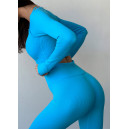 Рашгард Голубий в Рубчик