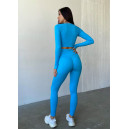 Рашгард Голубий в Рубчик