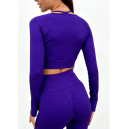 Легінси Фіолетові в Рубчик з Push-Up Ефектом