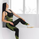 Топ Спортивний Чорно Зелений з Візерунком