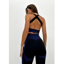 Легінси Чорно Сині з Візерунком