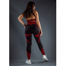 Легінси Чорно Бордові з Візерунком