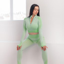 Рашгард на Блискавці Салатовий з Візерунком