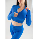 Рашгард з Блискавкою Синій в Рубчик