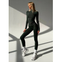 Безшовний Базовий Комплект Легінси + Водолазка Зелений