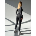 Безшовний Базовий Комплект Легінси + Водолазка Сірий