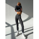 Безшовний Базовий Комплект Легінси + Водолазка Сірий