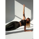 Комплект Легінси з Push-Up Ефектом + Топ в Рубчик Темно Зелений