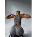 Комплект Легінси з Push-Up Ефектом + Топ в Рубчик Сірий