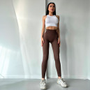 Легінси Коричневі в Рубчик з Push-Up Ефектом