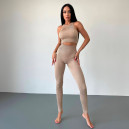 Легінси Бежеві в Рубчик з Push-Up Ефектом