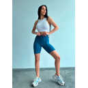 Велосипедки Кольору Морська Хвиля в Рубчик