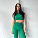 Топ Спортивний Зелений в Рубчик