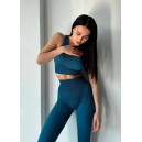 Топ Спортивний Сапфіровий в Рубчик