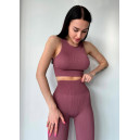 Топ Спортивний Марун в Рубчик