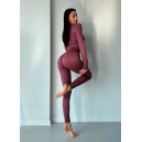 Кроп Топ з Довгим Рукавом Марун