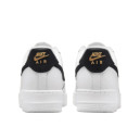 Nike Air Force 1 Low 07 Essential White Black Gold Mini Swoosh CZ0270-102