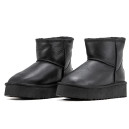 UGG Mini Leather Black Platform