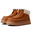 UGG Funkette Low Platform Boots Zip Chestnut 1122551