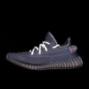 Adidas Yeezy 350 boost V2 Static Black (Шнурки с рефлективом Reflective Laces) FU9006