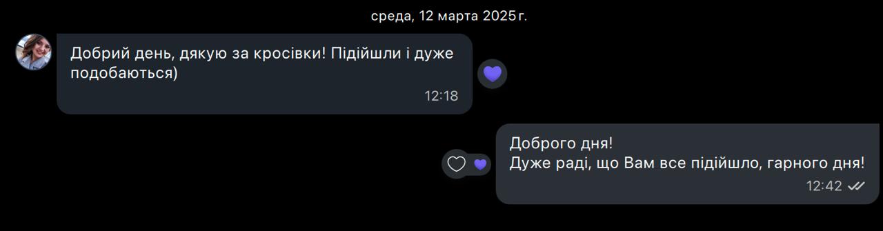 Повідомлення від клієнтів - Арина